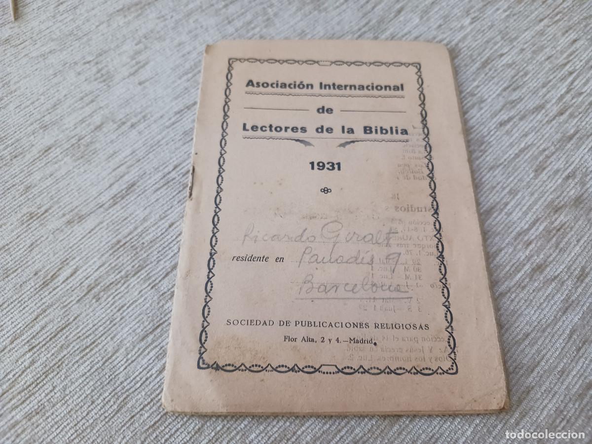 Coleccionismo: asociacion internacional de lectores de la biblia, 1931