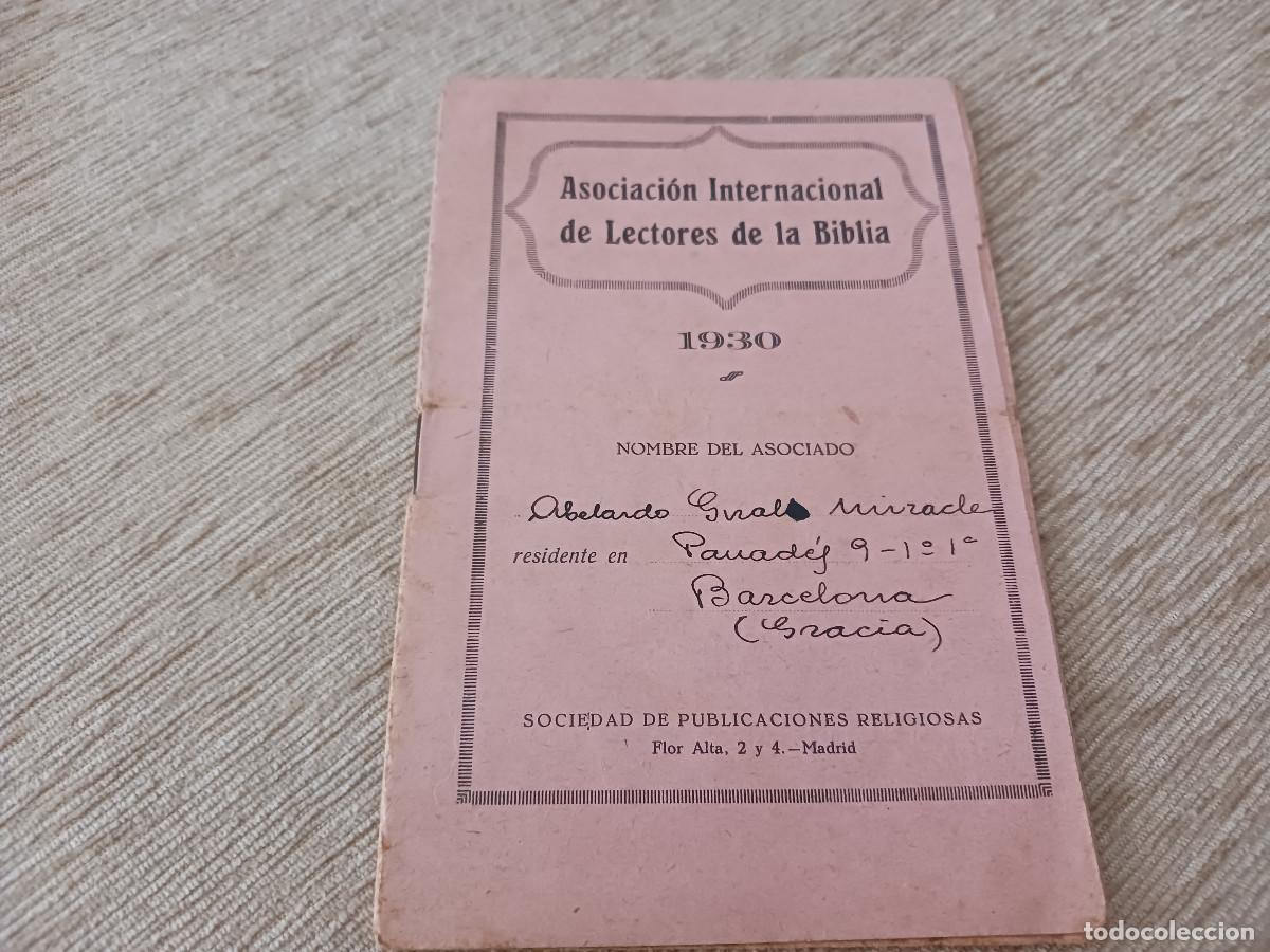 Coleccionismo: asociacion internacional de lectores de la biblia, 1930