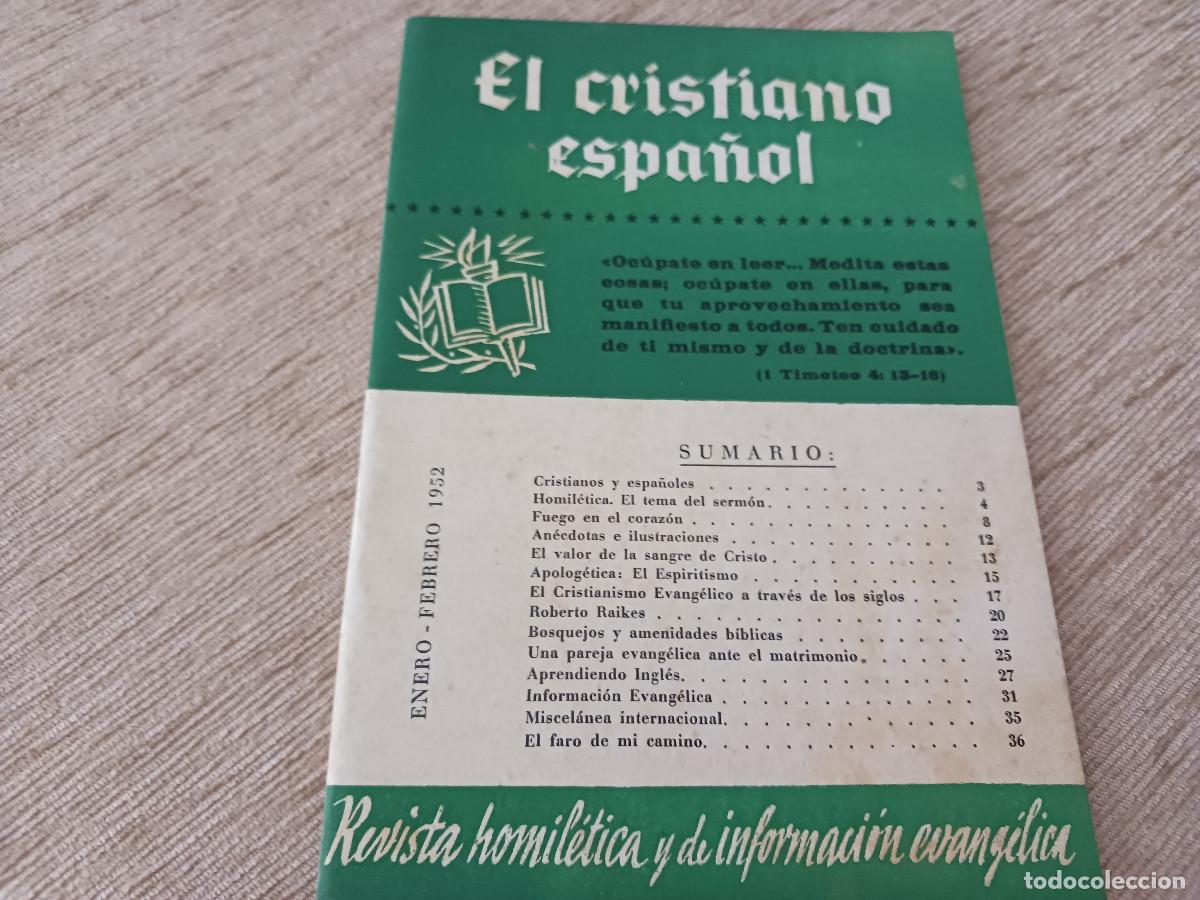 Coleccionismo: revista evangelica, el cristiano espa&ntilde;ol, 1952
