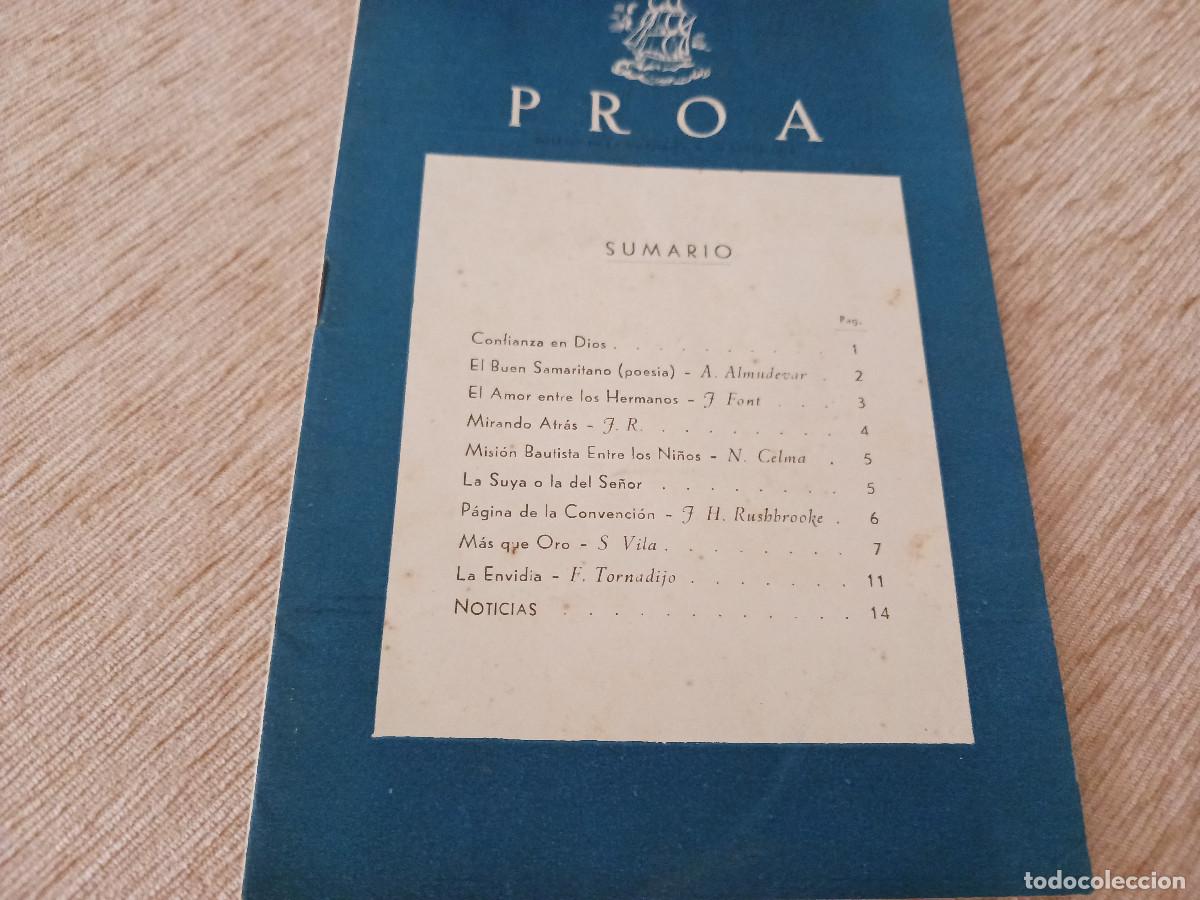 Coleccionismo: boletin evangelico, proa, 1946 - Foto 1