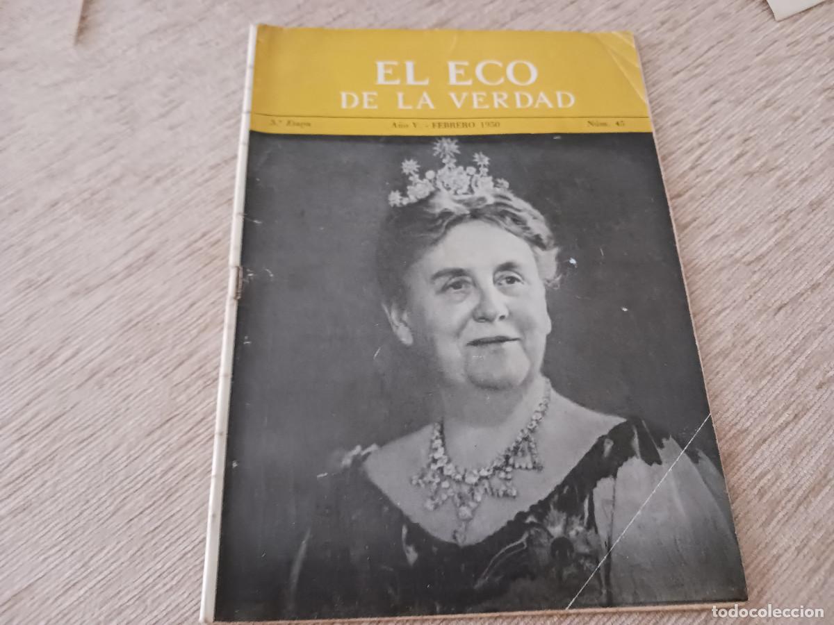 Coleccionismo: revista mensual evangelica, el eco de la verdad, 1950