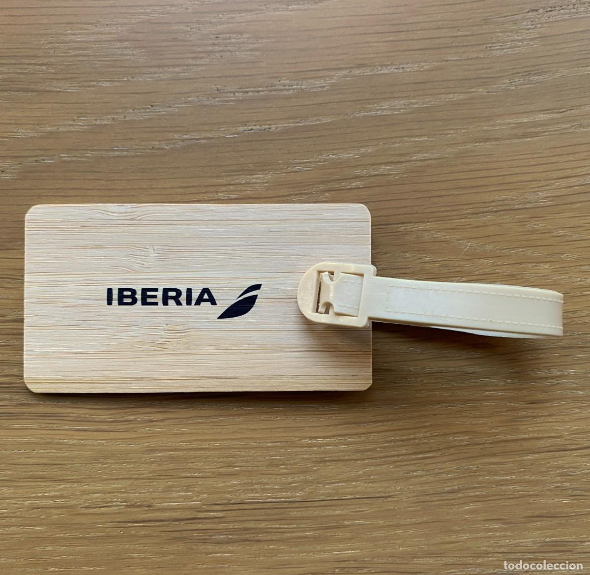 Coleccionismo: IDENTIFICADOR DE MALETAS IBERIA (MADERA DE BAMB&Uacute;)