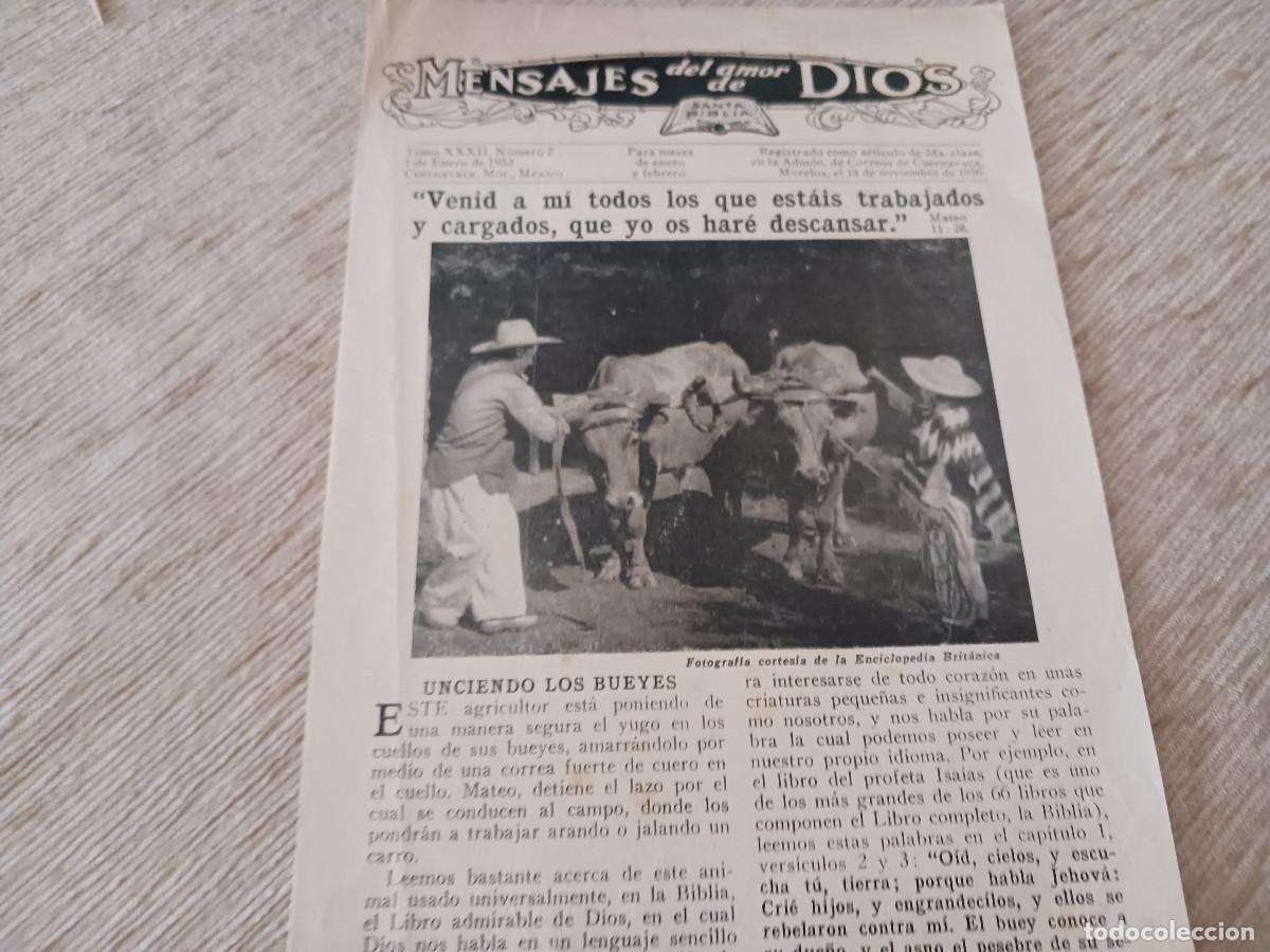 Coleccionismo: diptico, mensajes del amor de dios n&ordm; 2, pasadena, california, J.T. Armet editor 1953