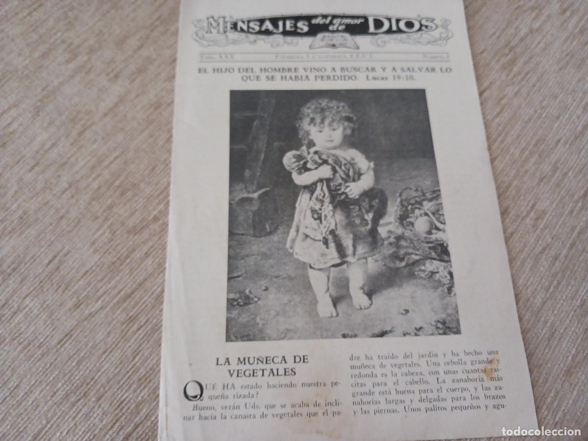 Coleccionismo: diptico, mensajes del amor de dios n&ordm; 3, pasadena, california, J.T. Armet editor