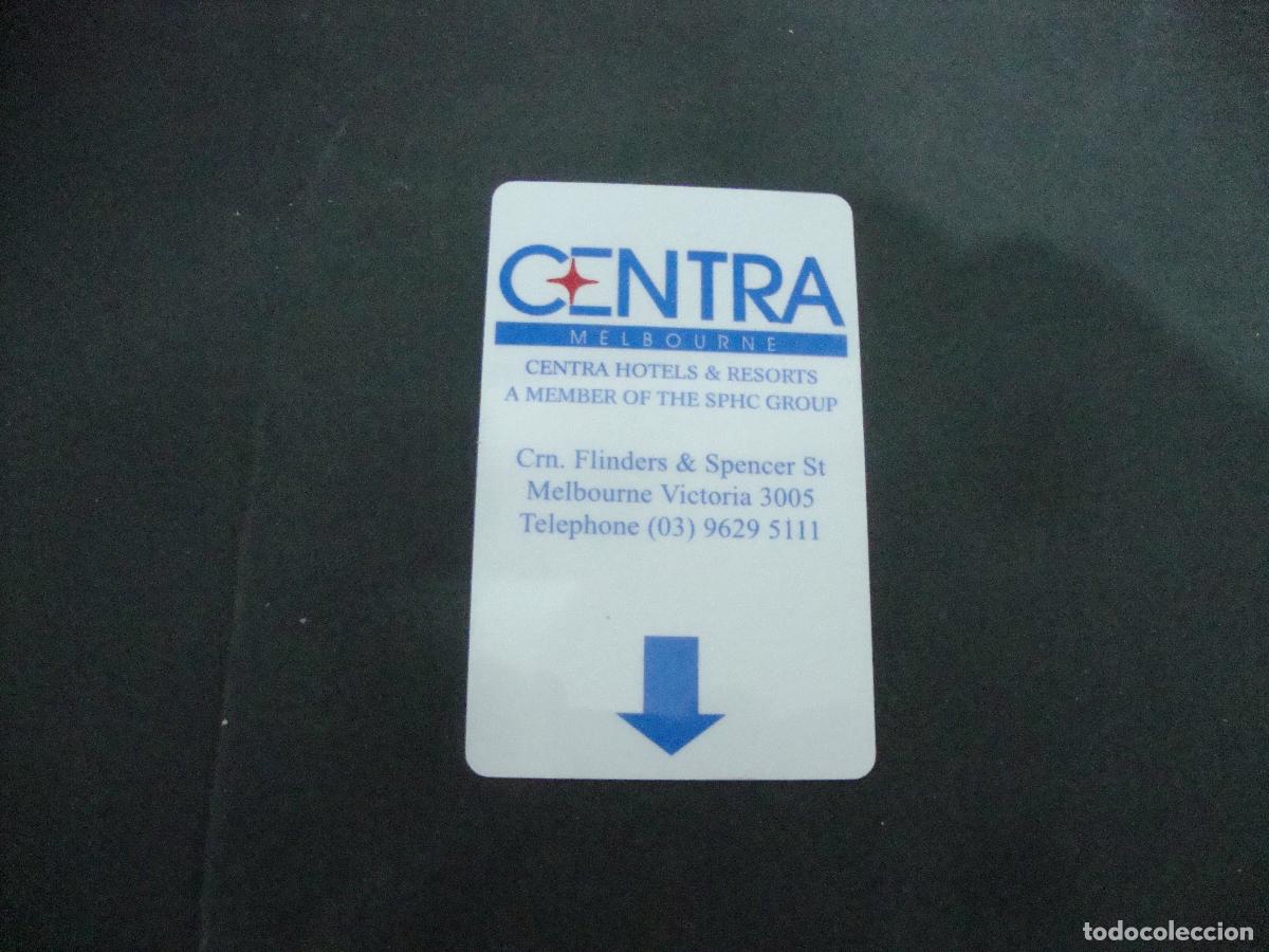 Coleccionismo: TARJETA LLAVE HOTEL CENTRA MELBOURNE - Foto 1