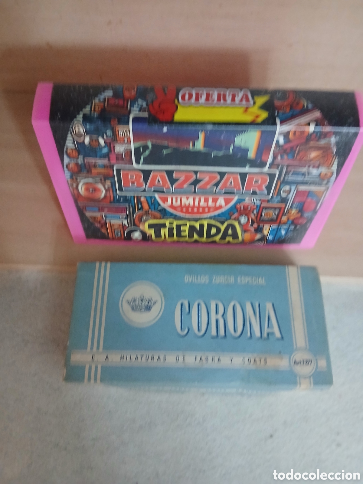 Coleccionismo: Caja hilaturasde fabra y coats