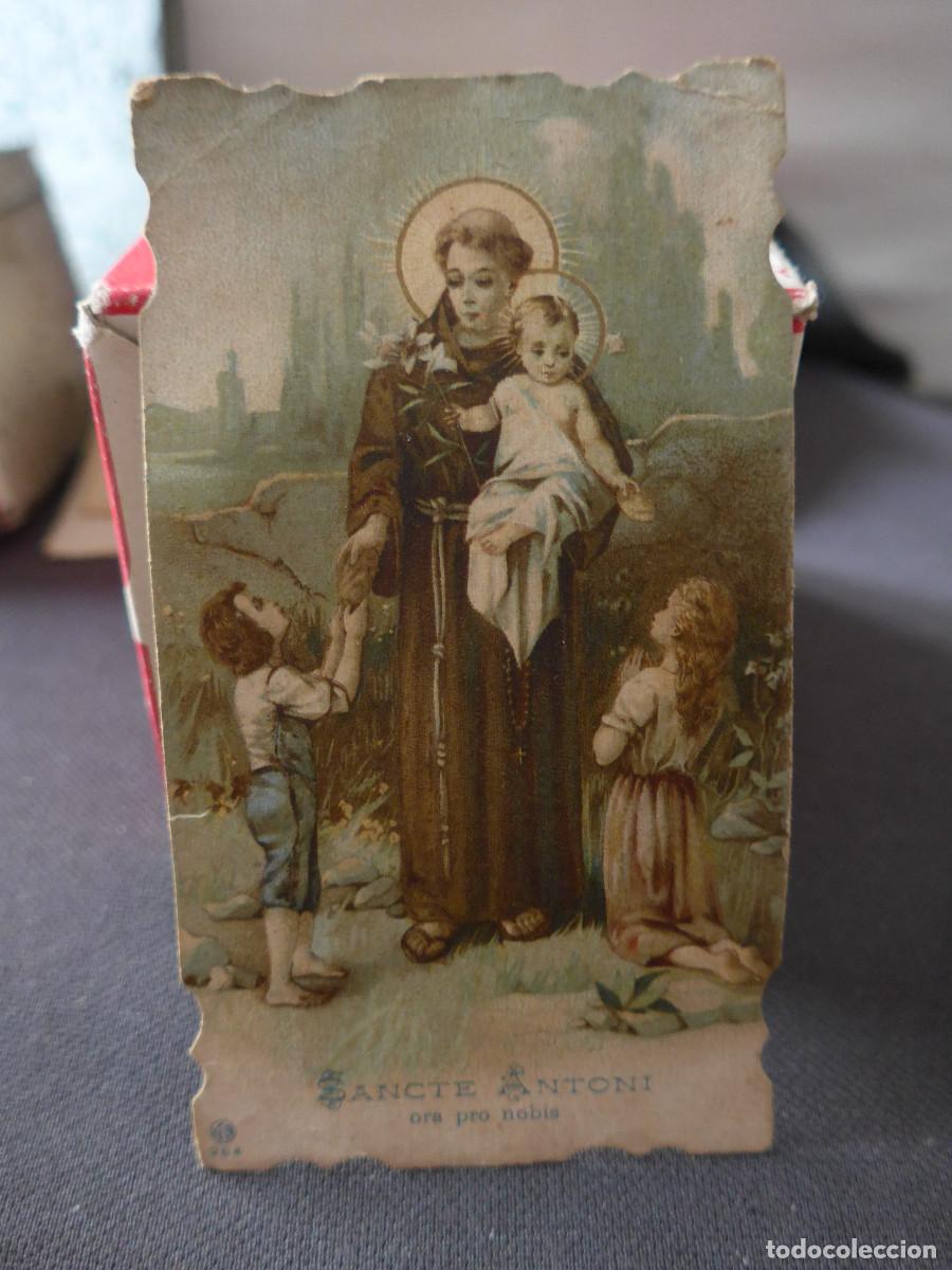 Coleccionismo: ESTAMPA RECORDATORIO DE SANCTE ANTONI SAN ANTONI CON PUBLICIDAD FARMACIA MATUTE SAN FERNANDO CADIZ