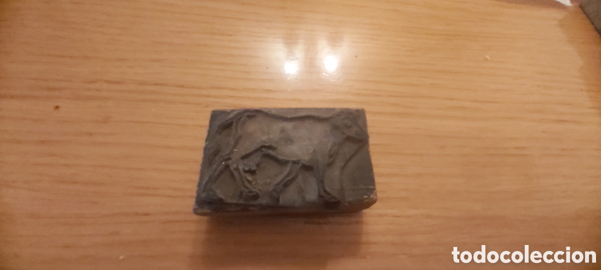 Coleccionismo: CLISE DE IMPRENTA ANTIGUO. VACA.(5.5X3.5 CTM)