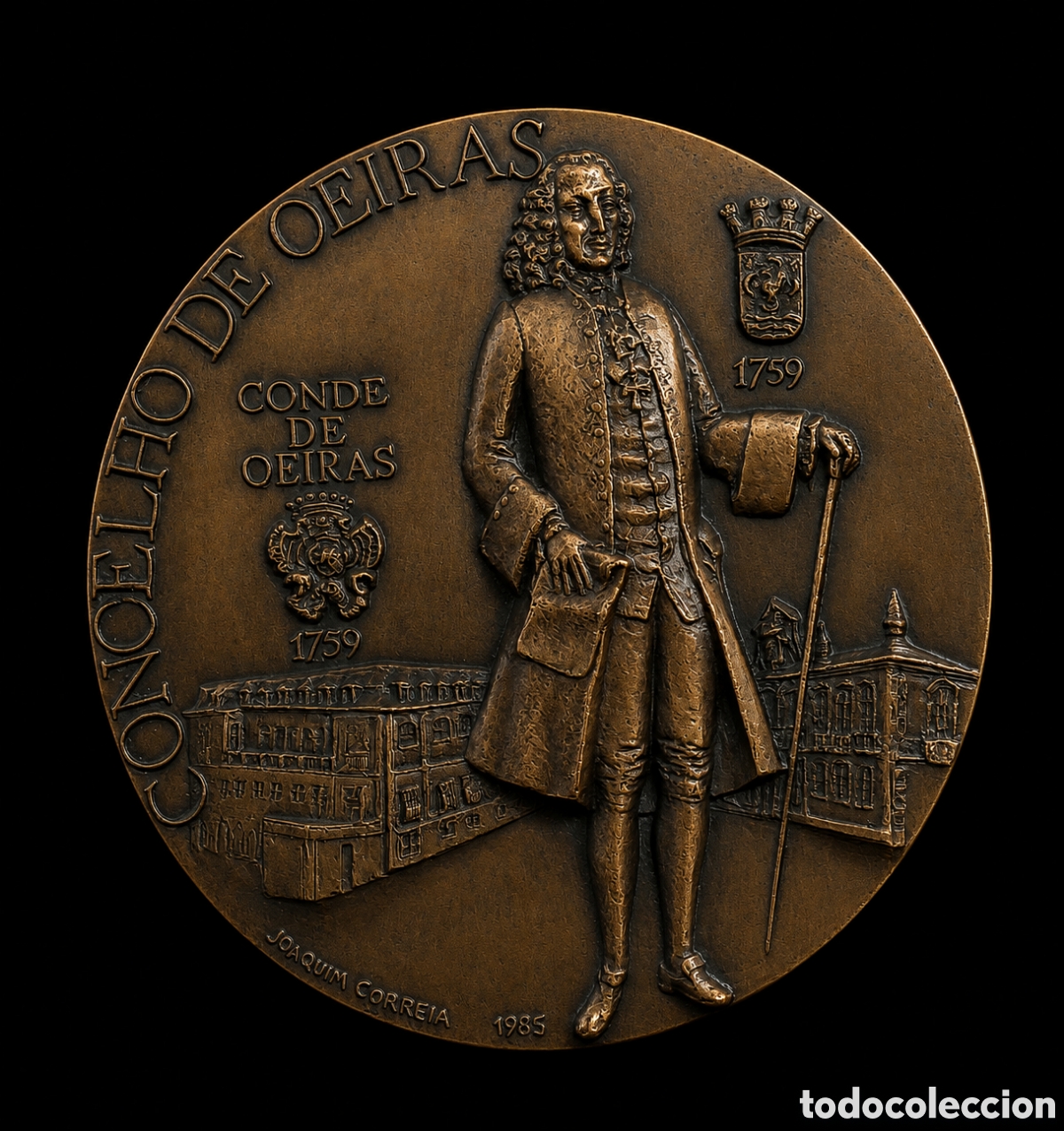 Coleccionismo: Medalla Oeiras Conde de Oeiras 1759 1985 Joaquim Correia