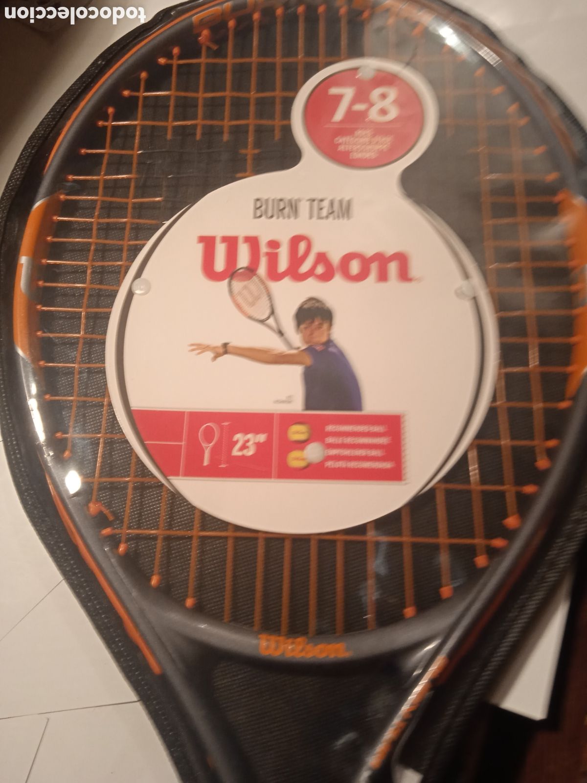Coleccionismo: RAQUETA TENIS WILSON NUEVA PARA 9 A&Ntilde;OS EN SU FUNDA
