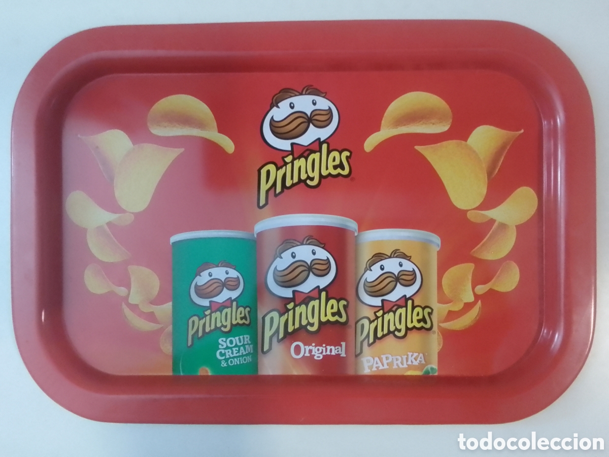 Coleccionismo: Bandeja met&aacute;lica Patatas Fritas Pringles.