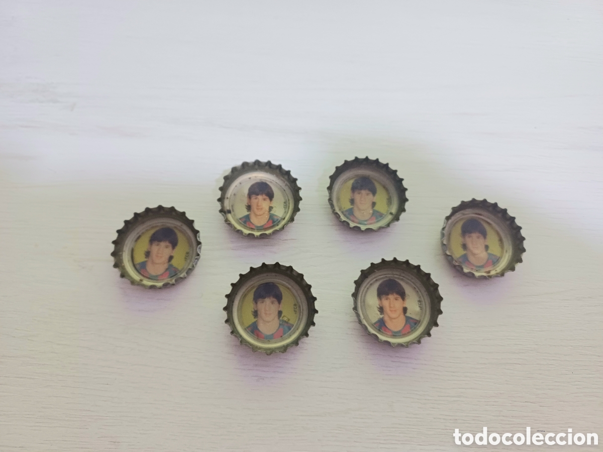 Coleccionismo: LOTE 6 CHAPAS COCACOLA, MESSI 2005/2006