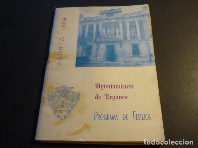 Collecting paper: LEGANES MADRID PROGRAMA DE FESTEJOS AGOSTO 1968 NUESTRA SE&Ntilde;ORA DE BUTARQUE