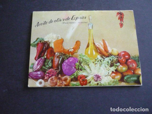 Collecting paper: ACEITE DE OLIVA RECETARIO PUBLICIDAD MINISTERIO INTERIOR 1964 CON 7 RECETAS EN TARJETAS