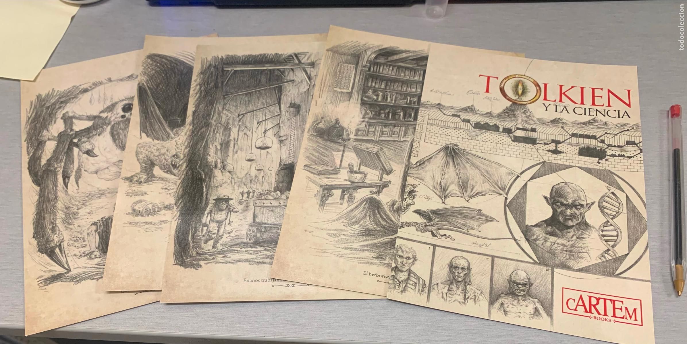 Coleccionismo: TOLKIEN Y LA CIENCIA / TARJETAS PROMOCIONALES - CARTEM ART BOOK