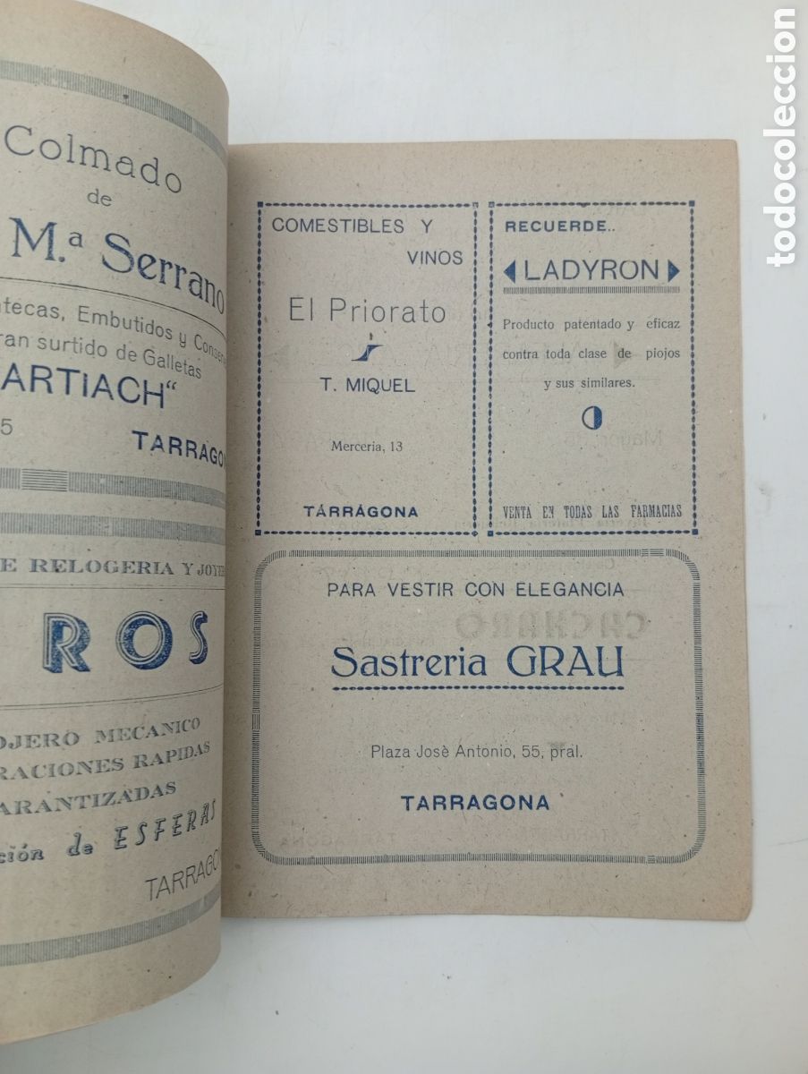 Coleccionismo: Programa festes Roser 1942 Tarragona - Foto 3