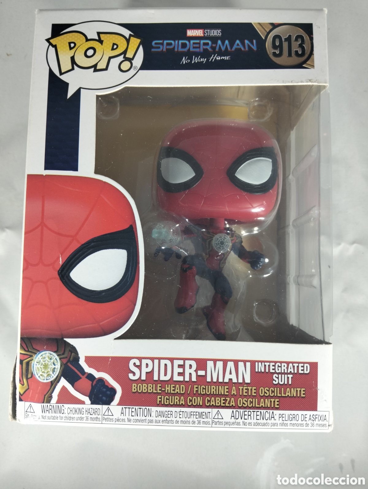 Coleccionismo: Pop! de Spider-Man con el traje integrado (n&uacute;mero 913),