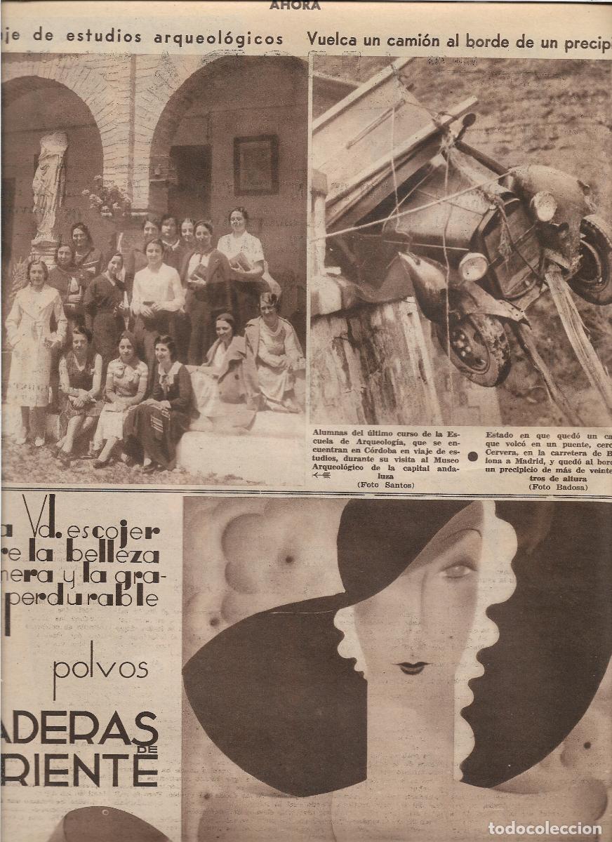 Coleccionismo: A&Ntilde;O 1933 RECORTE PRENSA ALUMNAS ESCUELA ARQUEOLOGIA VISITA MUSEO ARQUEOLOGICO DE CORDOBA