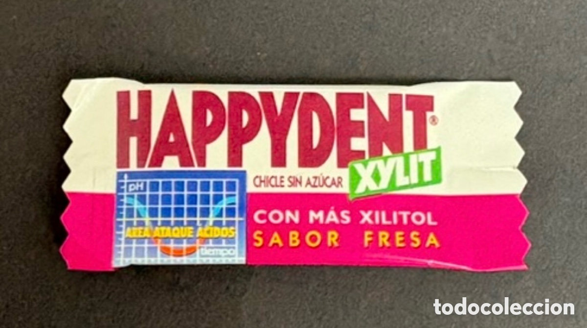Coleccionismo: Chicle Vintage Happydent fresa ( A&ntilde;os 2000) &bull; Unidad de Colecci&oacute;n