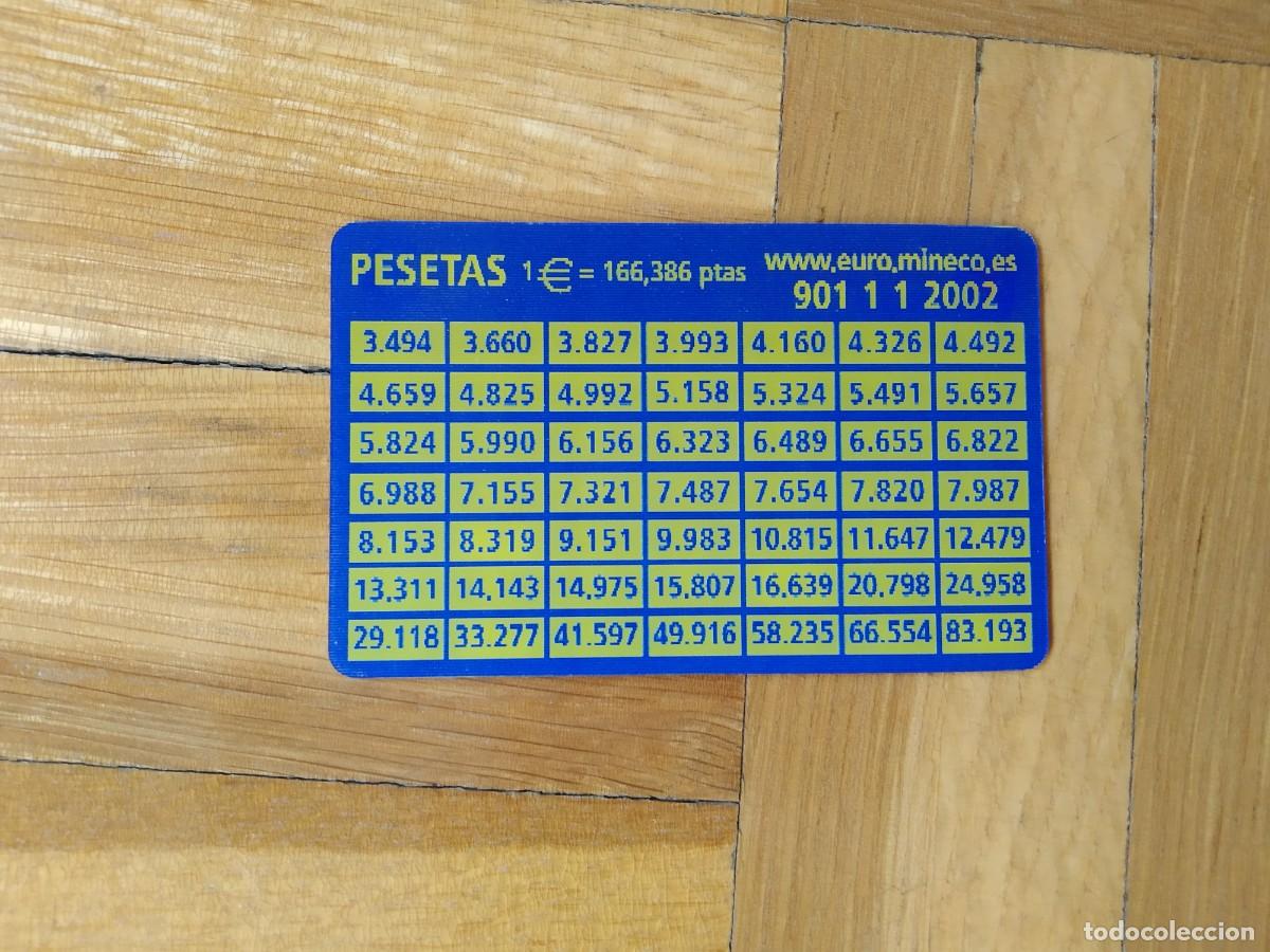 Coleccionismo: TARJETA EUROCONVERSOR HOLOGRAFICO PESETAS EUROS CAMPA&Ntilde;A COMUNICACI&Oacute;N EURO VER FOTOS