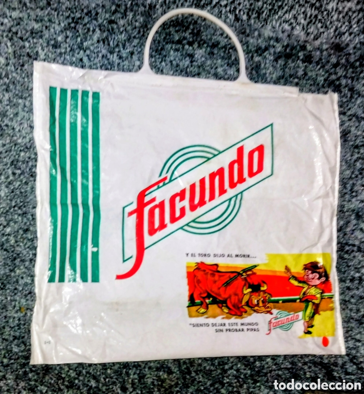 Coleccionismo: BOLSA VINTAGE de PL&Aacute;STICO de PIPAS FACUNDO en BUEN ESTADO con se&ntilde;ales de uso normalesBIEN CONSERVADA