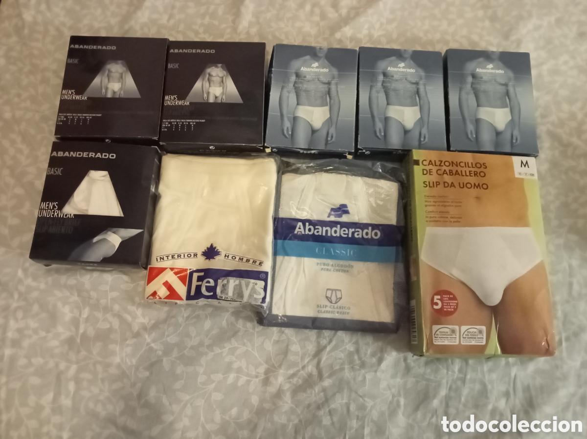 Coleccionismo: Lote de ropa interior masculina. Todo nuevo en sus paquetes originales