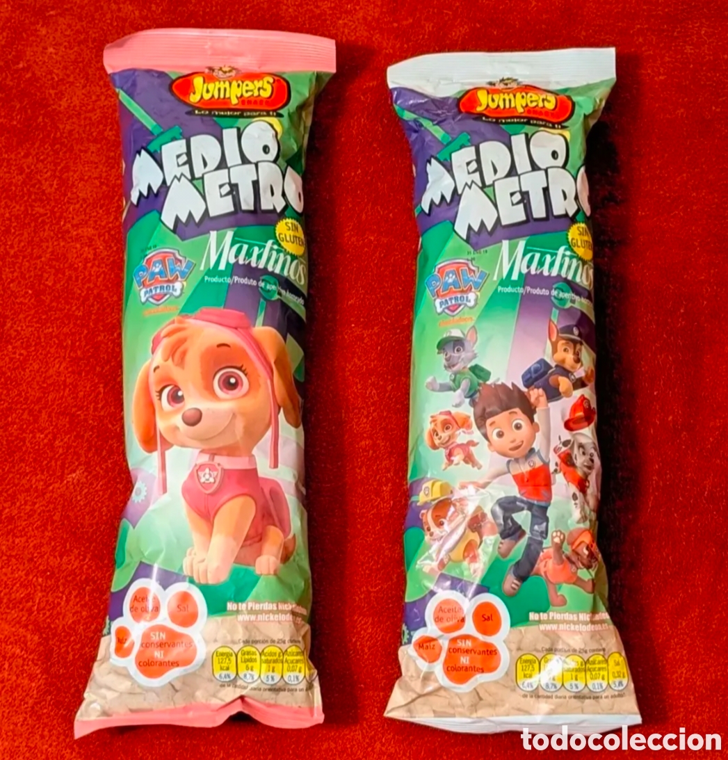 Coleccionismo: Bolsas Patatas Jumpers Medio Metro sin abrir Patrulla Canina. Paw Patrol. Nickelodeon