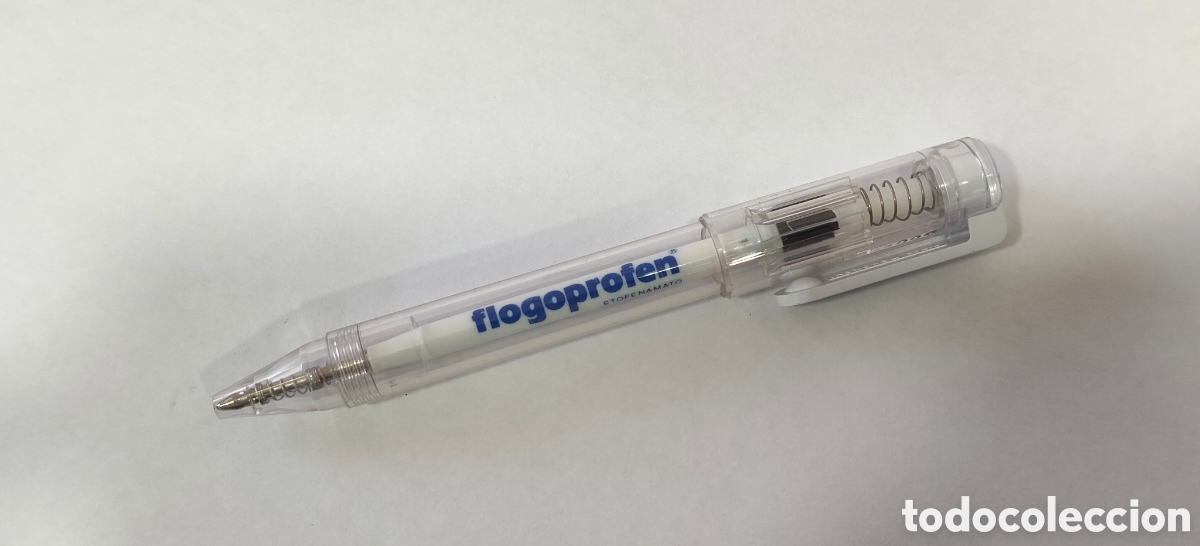 Coleccionismo: BOLIGRAFO PUBLICITARIO FARMACIA LABORATORIOS MEDICAMENTOS FLOGOPROFEN CYCLADOL (PINTA BIEN )