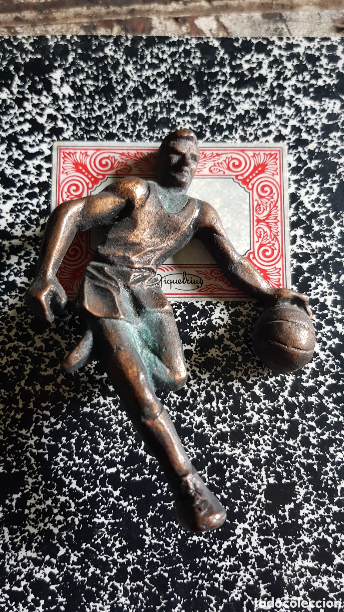 Coleccionismo: Antiguo Jugador de bronce