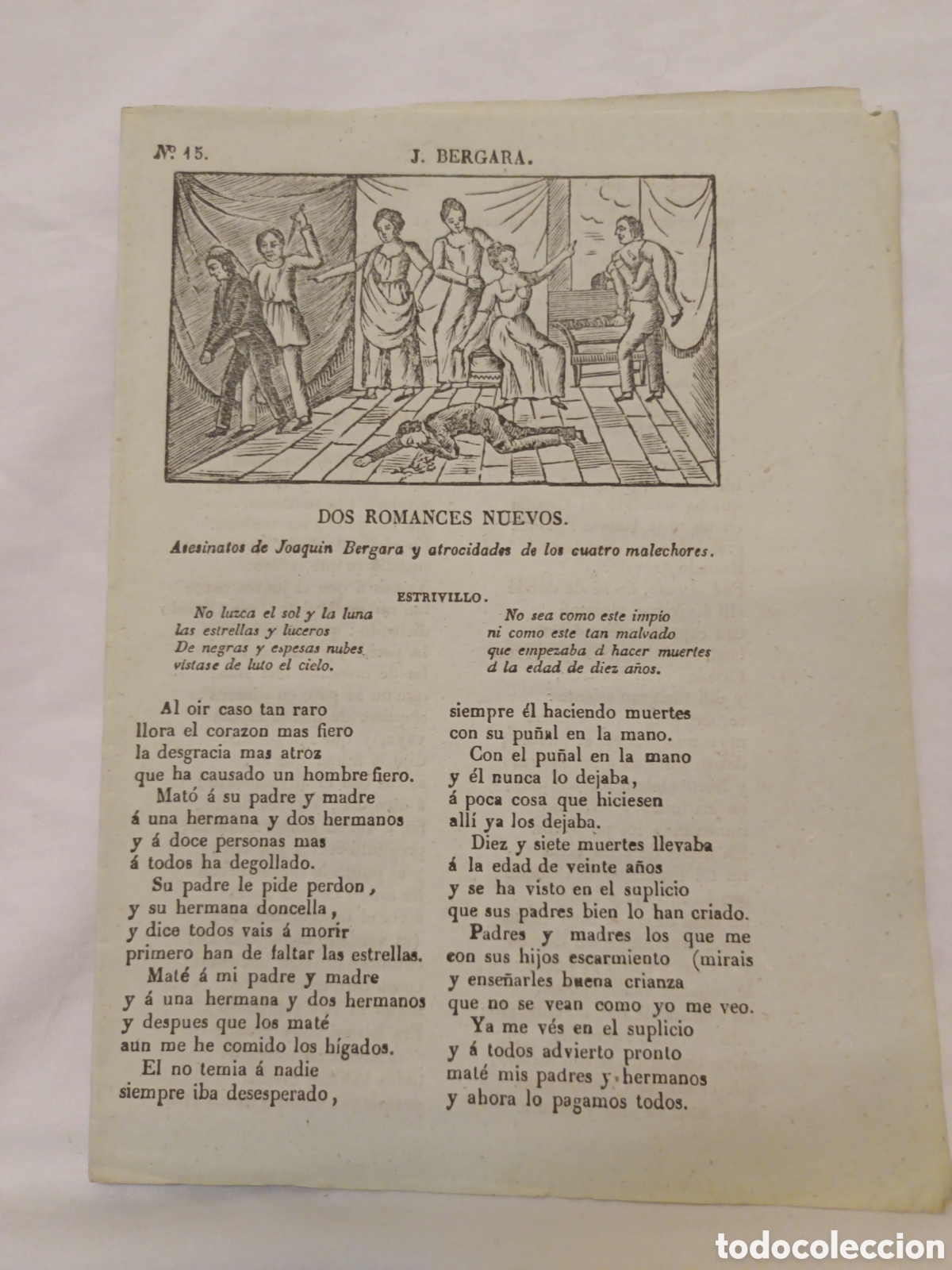 Coleccionismo: PLIEGO DE CORDEL - ROMANCE - DOS ROMANCES NUEVOS, ASESINATOS...- PRINCIPIOS SIGLO XIX - 16X21.50 CM