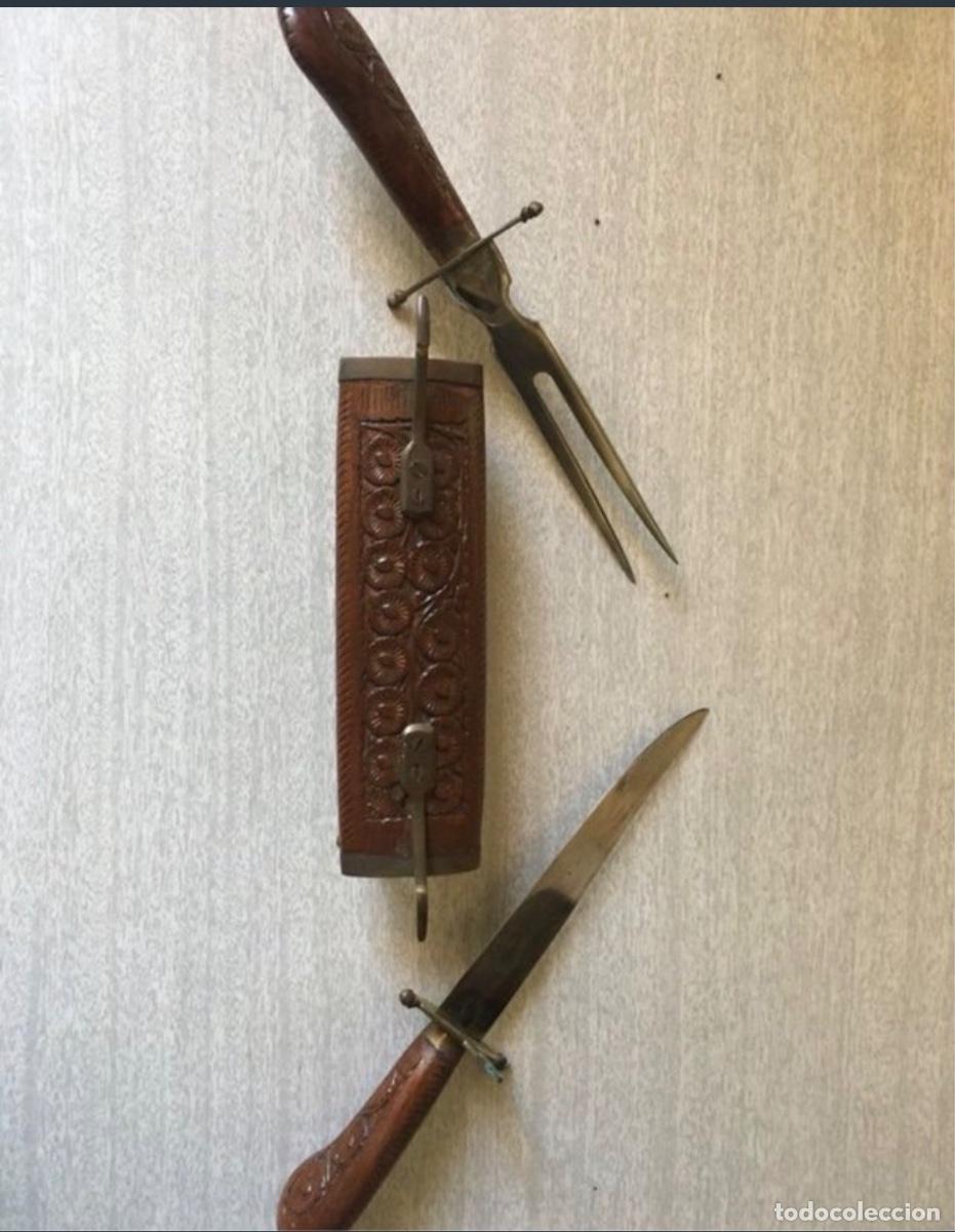 Coleccionismo: Juego cuchillo y tenedor antiguos