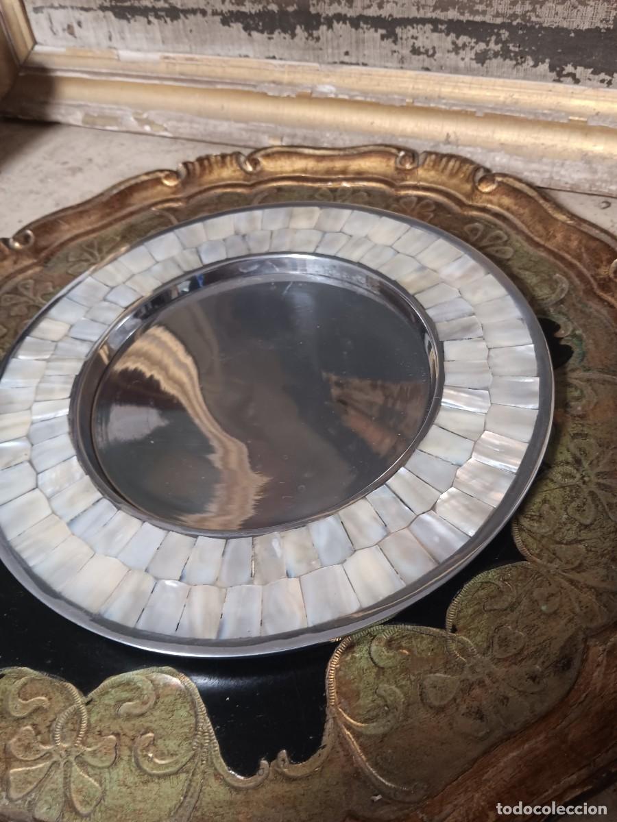 Coleccionismo: Plato decorativo madre perla