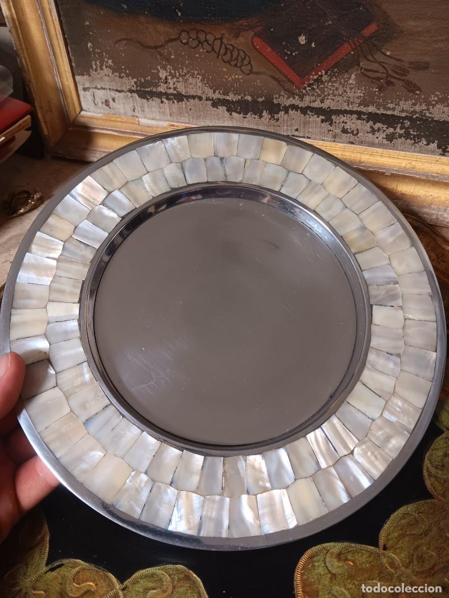 Coleccionismo: Plato decorativo madre perla - Foto 2