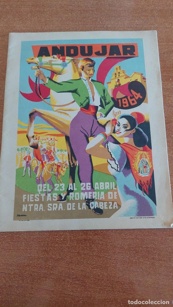 Coleccionismo: Antiguo programa de Fiestas Andujar 1964 Virgen de la cabeza