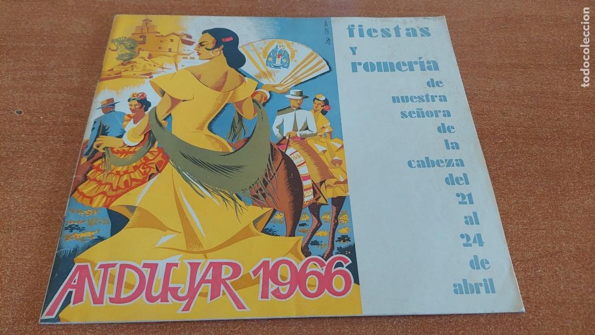 Coleccionismo: Antiguo programa de Fiestas Andujar 1966 virgen de la cabeza