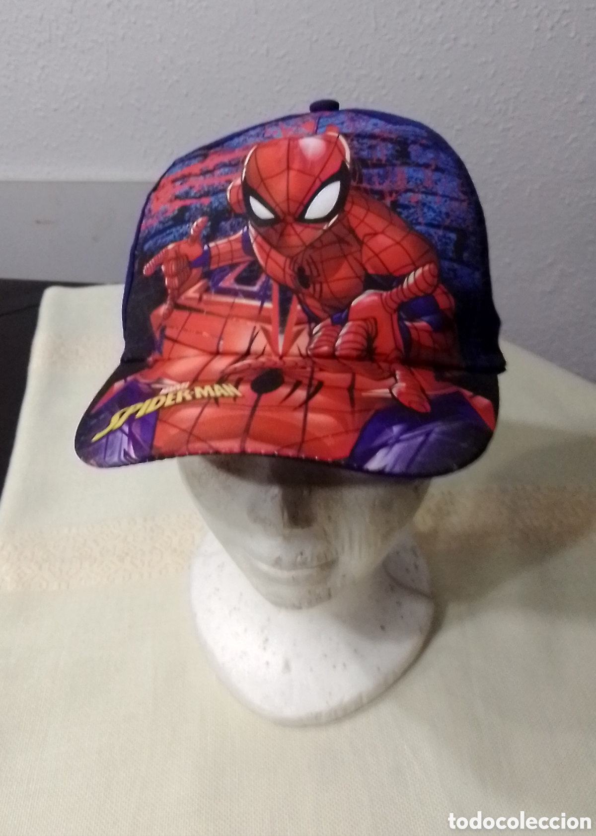 Coleccionismo: Gorrita ni&ntilde;o Spiderman Marvel