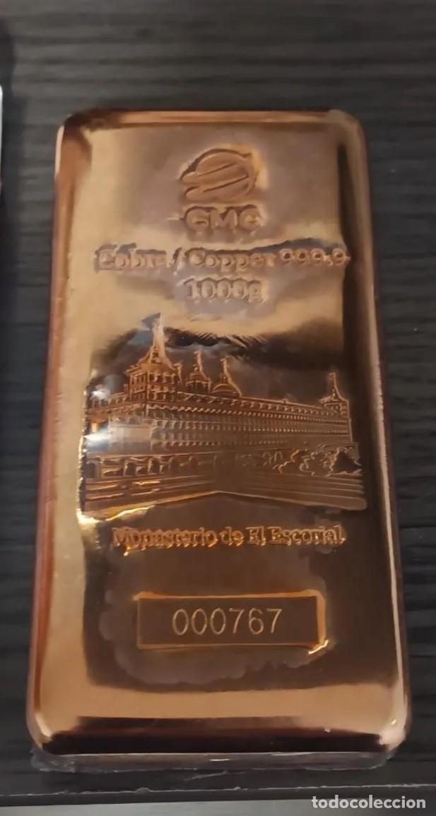 Collectionnisme: Lingote exclusivo de colecci&oacute;n y de inversi&oacute;n de cobre puro 1000 gr