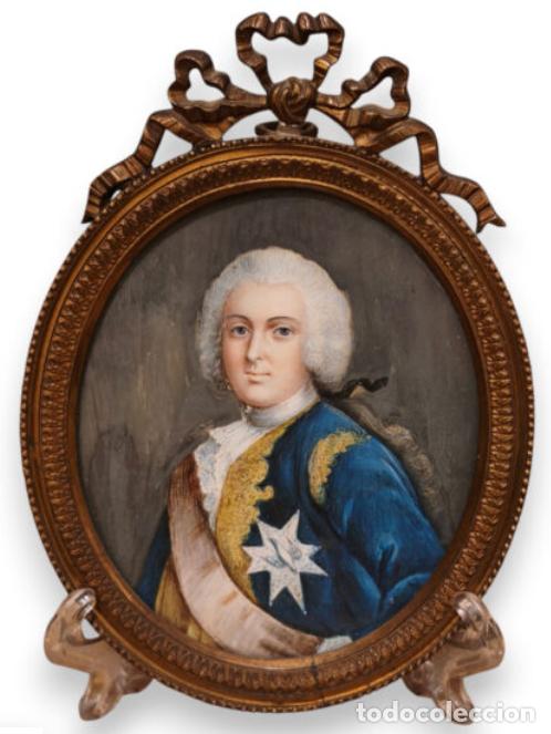 Coleccionismo: Escuela Francesa s.XVIII-XIX &laquo;Retrato de Caballero&raquo; Miniatura