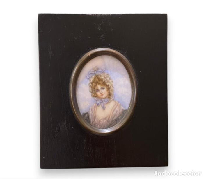 Coleccionismo: Escuela Inglesa s.XIX &laquo;Retrato de Dama&raquo; Miniatura