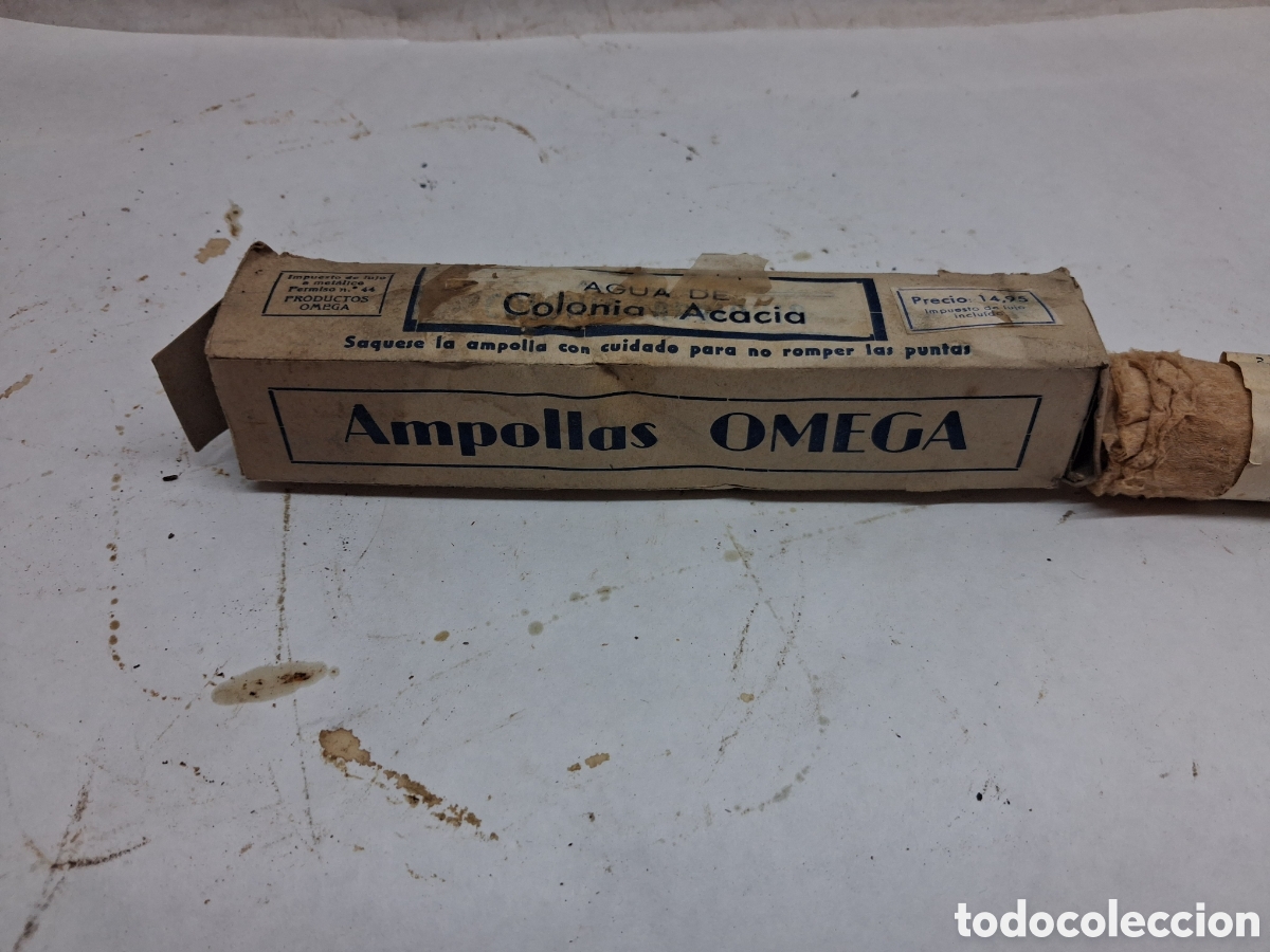 Coleccionismo: Ampolla colonia Omega - Foto 1