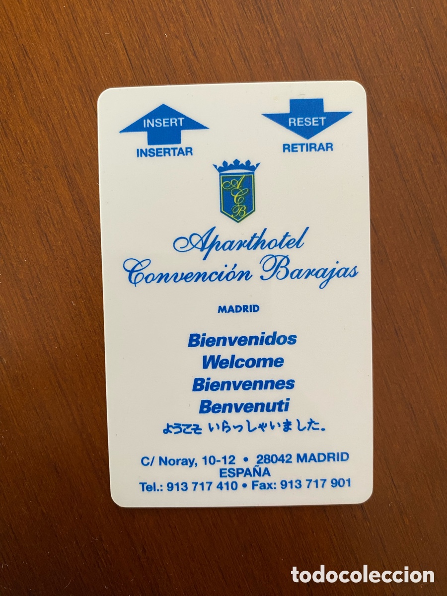 Collecting: Llave tarjeta aparthotel convenci&oacute;n Barajas