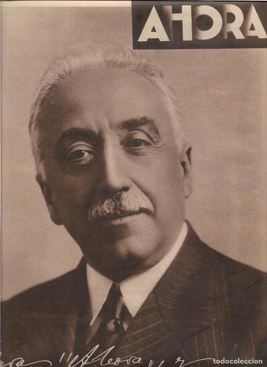 Coleccionismo: A&Ntilde;O 1933 RECORTE PRENSA ALCALA ZAMORA PRESIDENTE DE LA REPUBLICA AUTOGRAFO FOTOGRAFIA