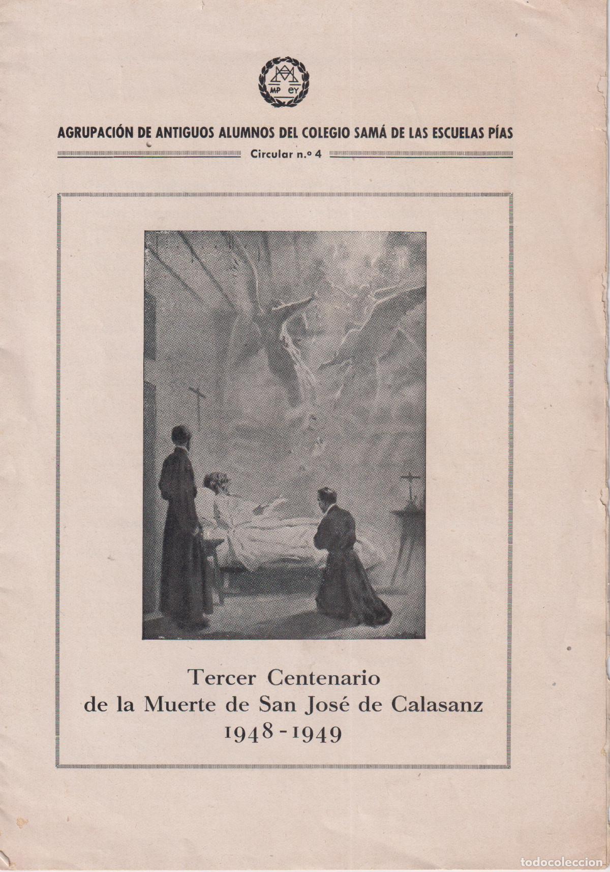 Sammelleidenschaft Papier: CIRCULAR AGRUPACI&Oacute;N DE ANTIGUOS ALUMNOS DEL COLEGIO SAMA DE LAS ESCUELAS P&Iacute;AS - 1949