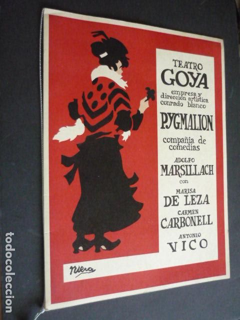 Coleccionismo: TEATRO GOYA PYGMALION COMPA&Ntilde;IA COMEDIAS ADOLFO MARSILLACH PROGRAMA