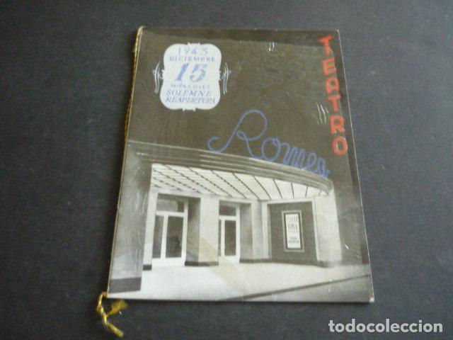 Sammelleidenschaft Papier: BARCELONA TEATRO ROMEA PROGRAMA FUNCION REAPERTURA 1943 LA MURALLA DE ORO EDUARDO MARQUINA