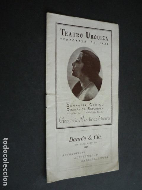 Collectionnisme: TEATRO URQUIZA MONTEVIDEO 1926 PROGRAMA COMPA&Ntilde;IA GREGORIO MARTINEZ SIERRA CANCION DE CUNA