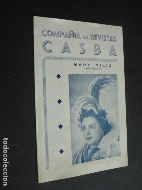 Coleccionismo: COMPA&Ntilde;IA DE REVISTAS CASBA MARY YILIX PROGRAMA LAS MATADORAS EL AMOR ES UN PESADO ROSITA BALLESTA