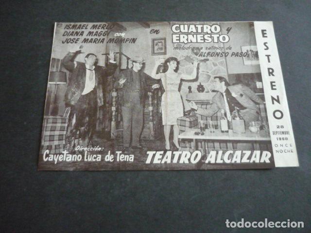 Collecting paper: TEATRO ALCAZAR MADRID CUATRO Y ERNESTO PROGRAMA 1960