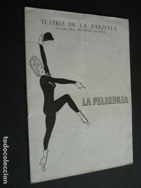 Collectionnisme: LA PELIRROJA TEATRO DE LA ZARZUELA MADRID PROGRAMA TEATRO