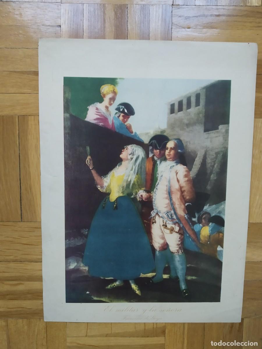 Coleccionismo: LAMINA DEL CUADRO EL MILITAR Y LA SE&Ntilde;ORA DE FRANCISCO DE GOYA MEDIDAS 32,50 X 24 CM VER FOTOS